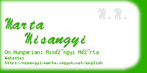 marta misangyi business card